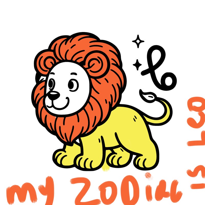 leo zodiac sign lion