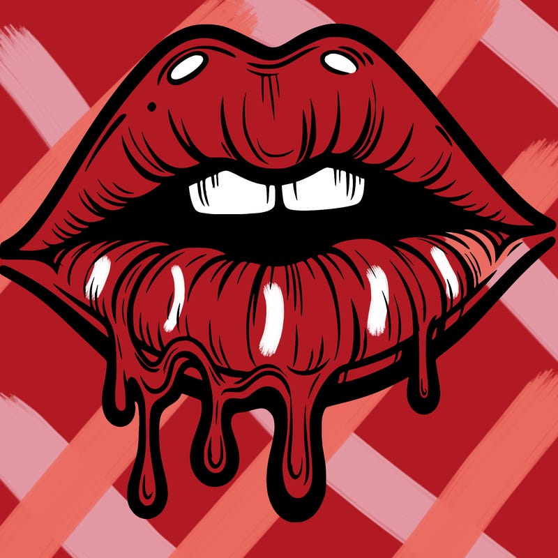 lips that look realistic and drip