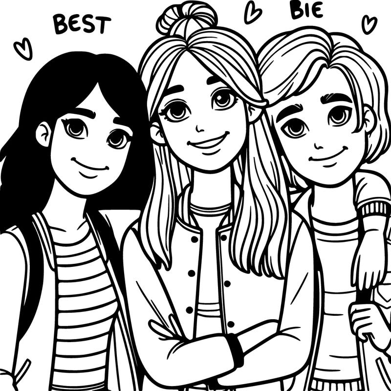 best friends teenagers