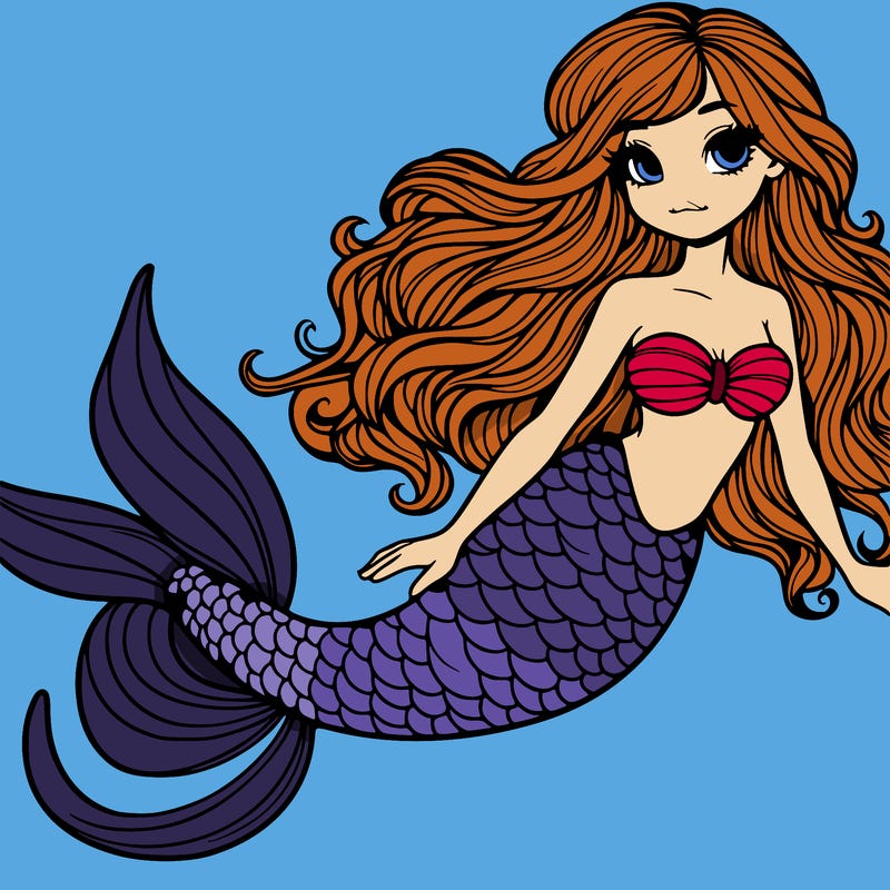 mermaid realistic detailed