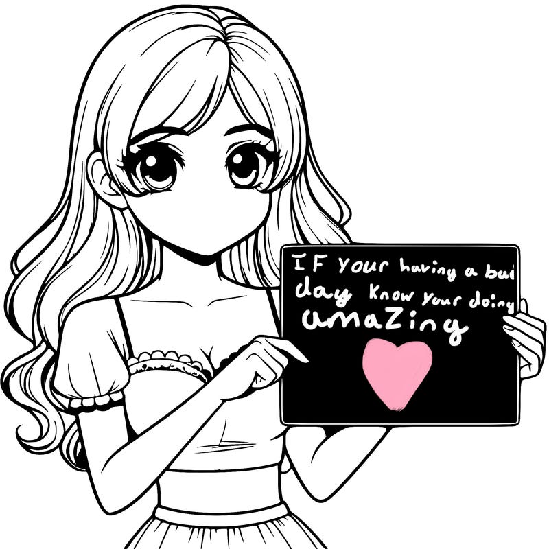 realistic pretty girl holding blank sign