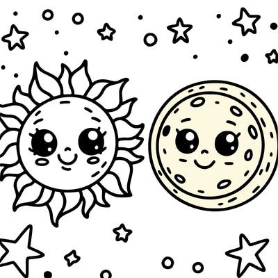 sun and moon