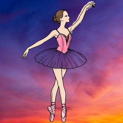 realistic ballerina