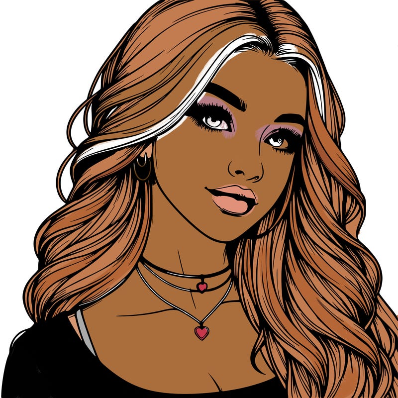 detailed realistic girl