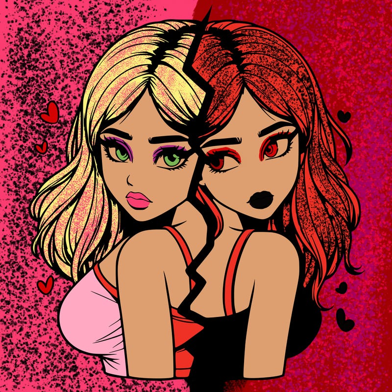 realistic girl split