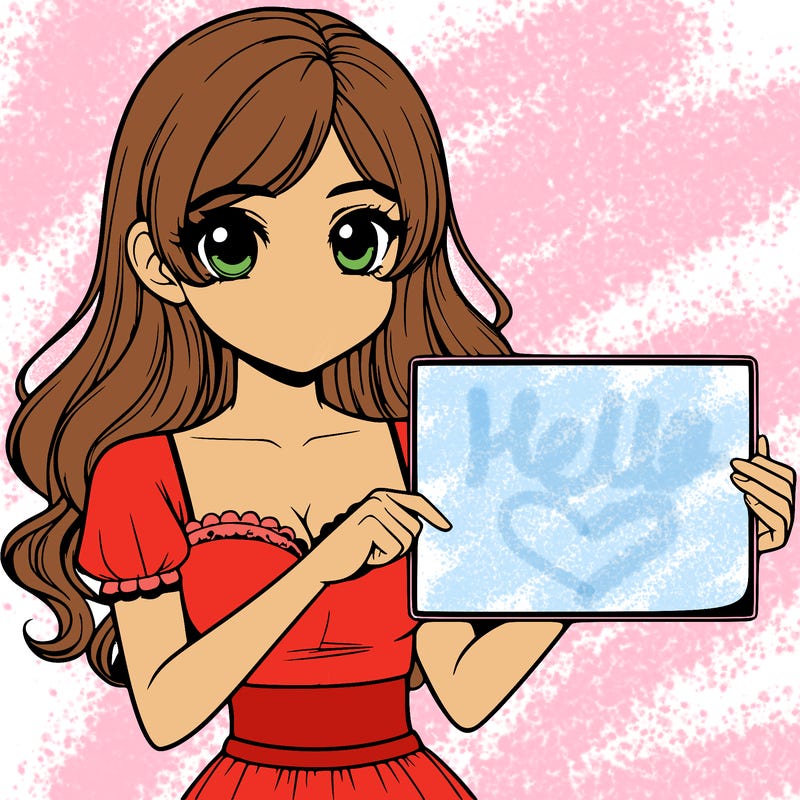 realistic pretty girl holding blank sign