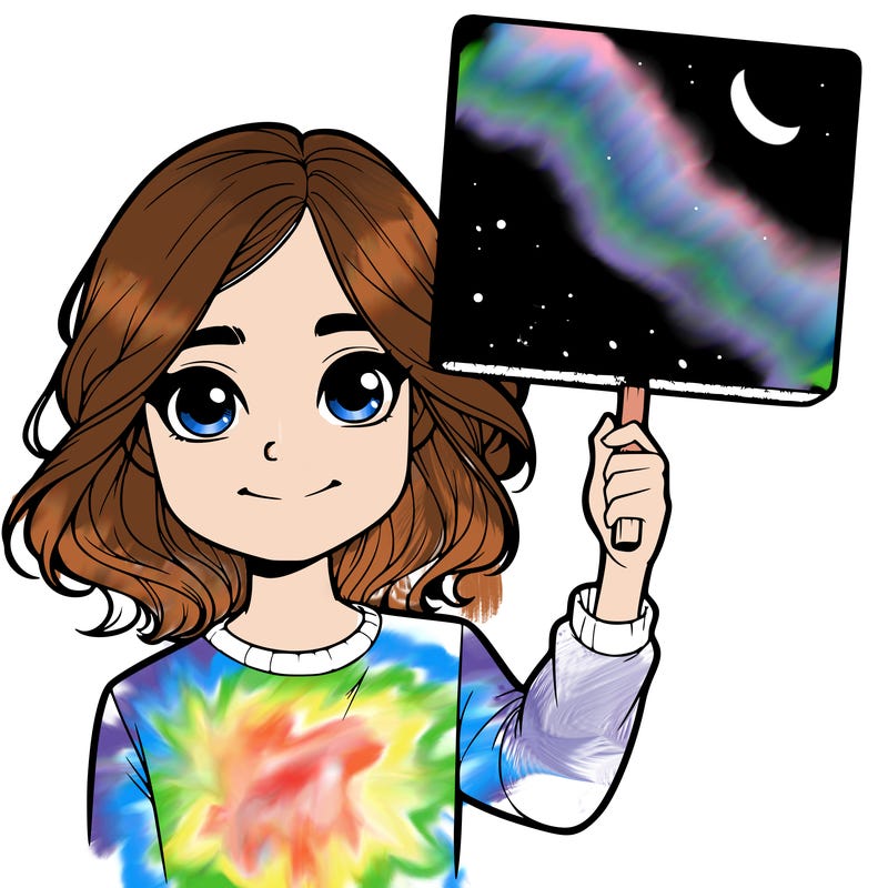 realistic girl holding up a sign