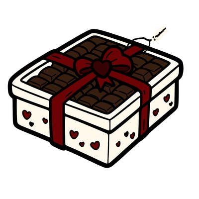 a box of chocolate for valentines day