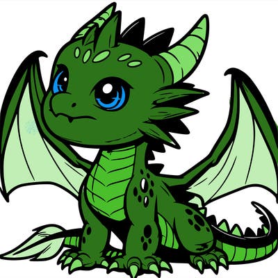 fierce baby night dragon