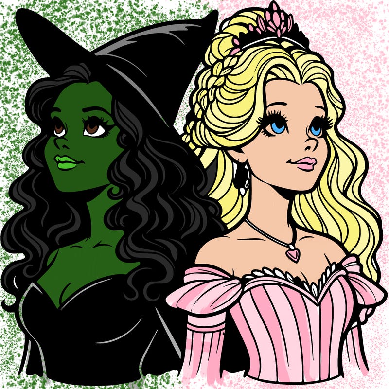 'elphaba and glinda (realistic)