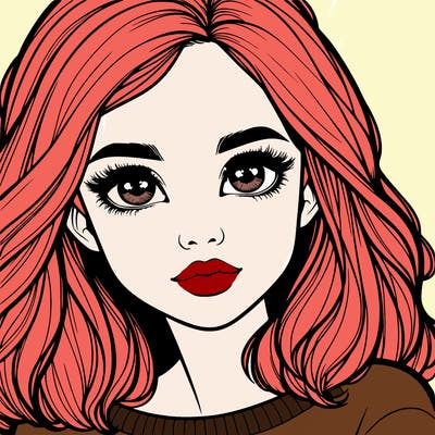 realistic girl whith cute eyes