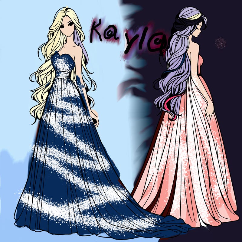 realistic woman with long flowing dress