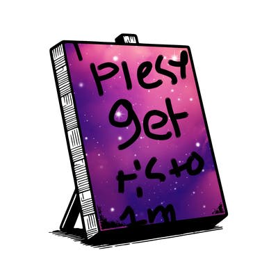 blank canvas realistic