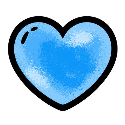 a blank heart
