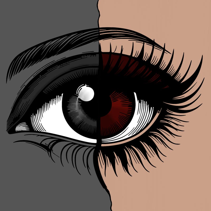 realistic eye split