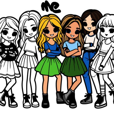 group of girls