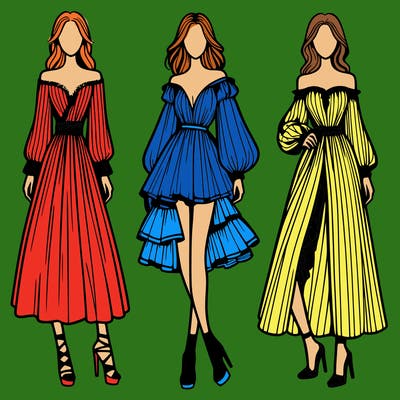 fashion models dresses
