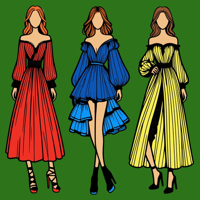 fashion models dresses