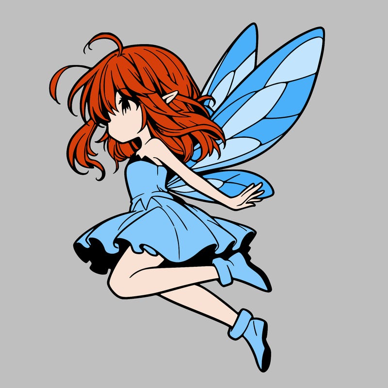 manga fairy flying
