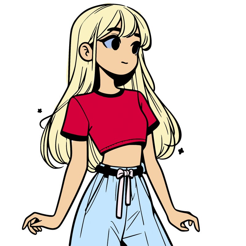 girl in a cute crop top