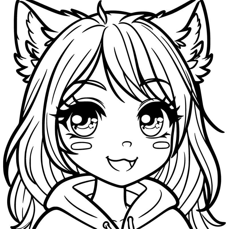 girl with wolf ears