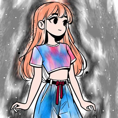 girl in a cute crop top