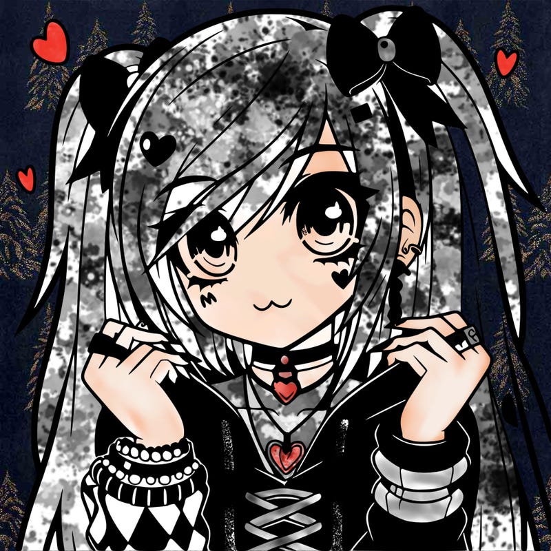 emo anime girl