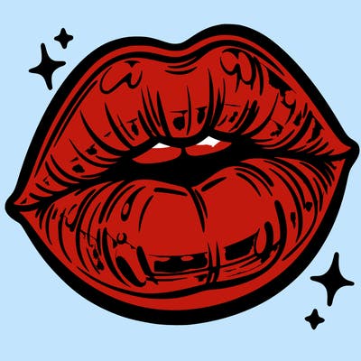glossy lips