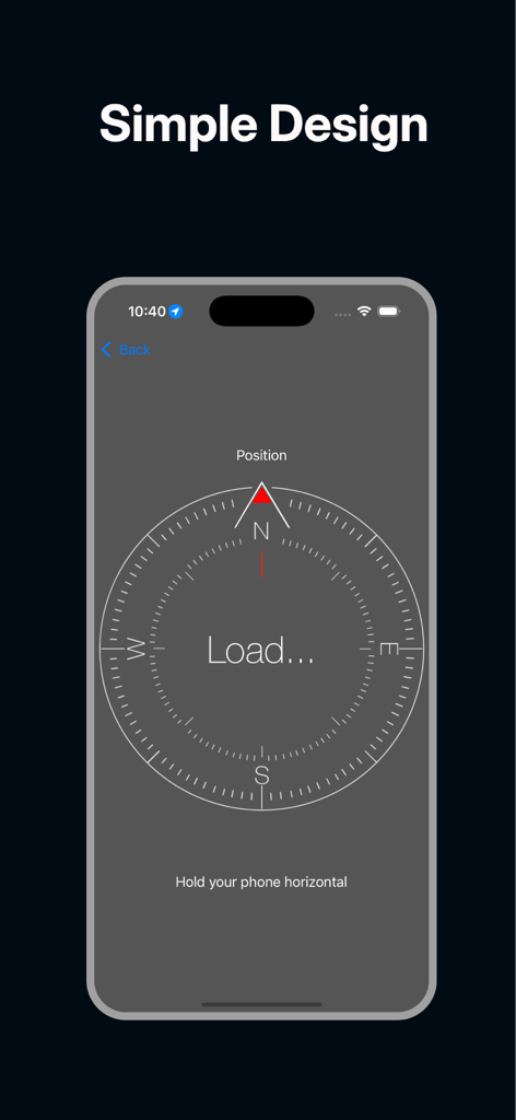 Compass-Easy Direction Find - Una interfaz de brújula simple y clara de la aplicación Compass-Easy Direction Find