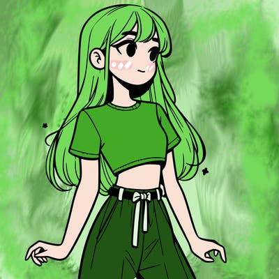 girl in a cute crop top