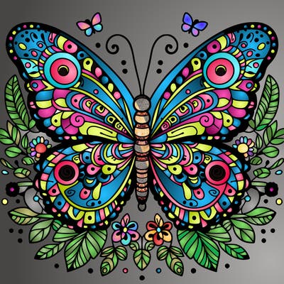 butterfly mandala