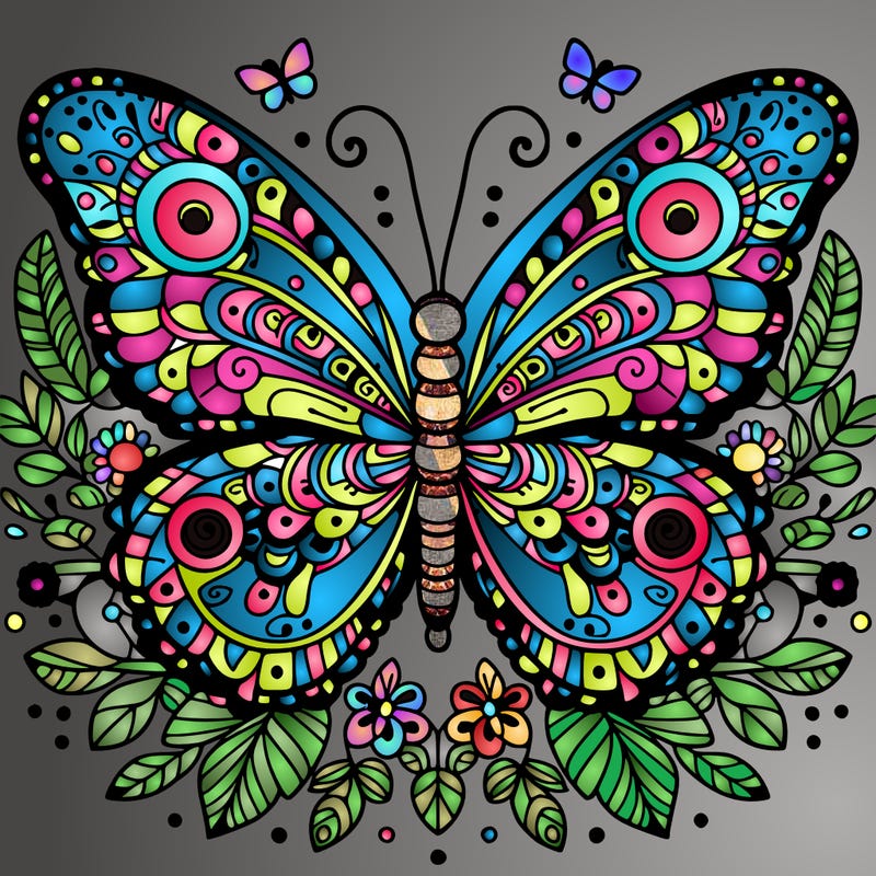 butterfly mandala