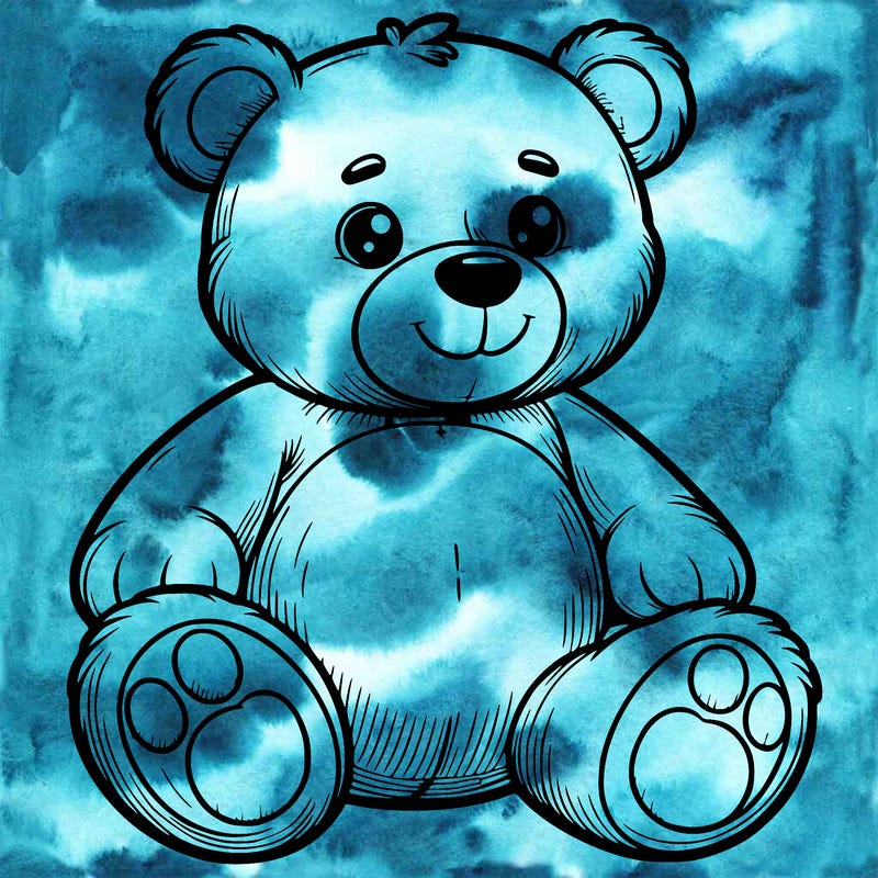 big cute teddy bear realistic