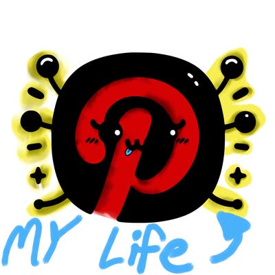 pinterest logo minimalistic