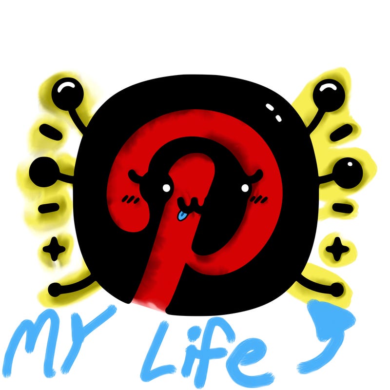 pinterest logo minimalistic