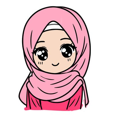 a girl with a hijab