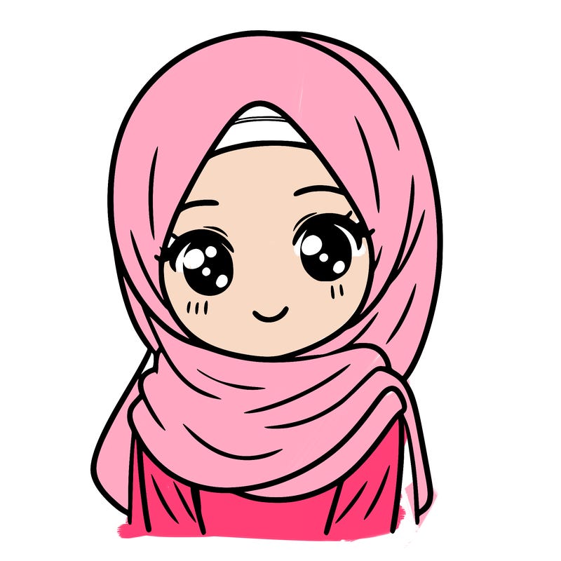 a girl with a hijab