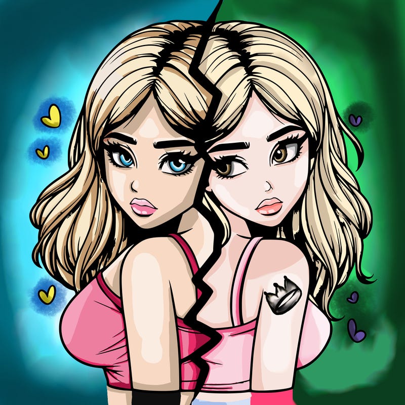 realistic girl split