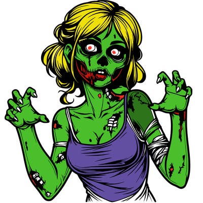realistic zombie girl