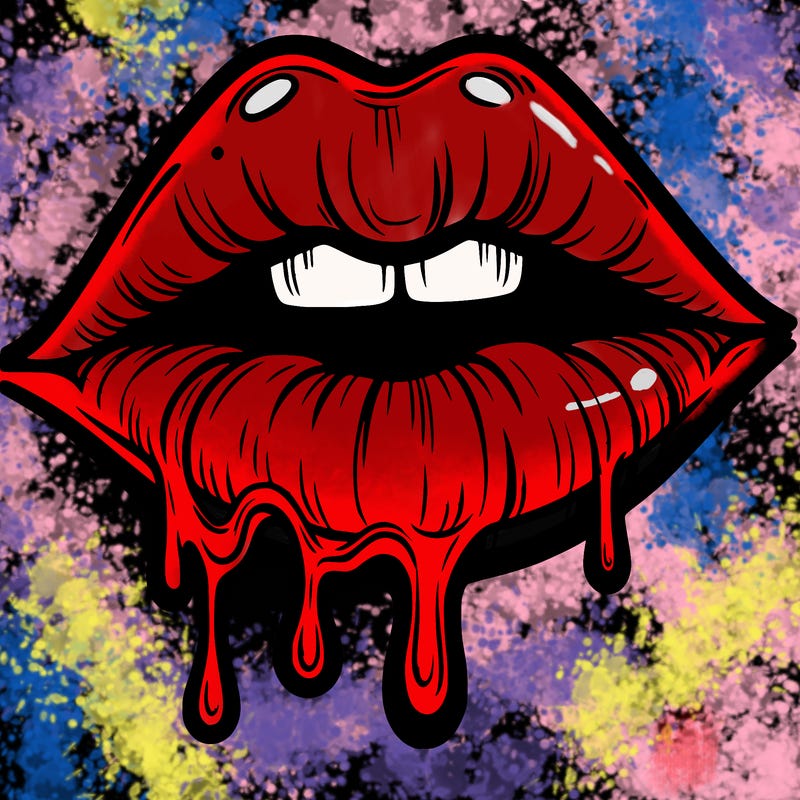 lips that look realistic and drip