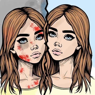 realistic girl split