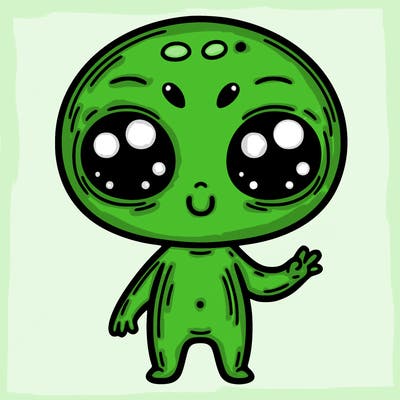 alien cute