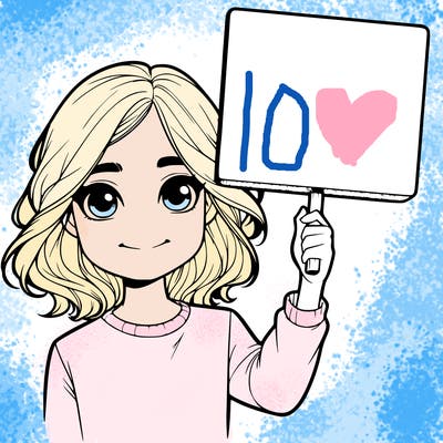 realistic girl holding up a sign