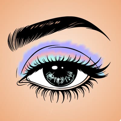 eye closed realistic