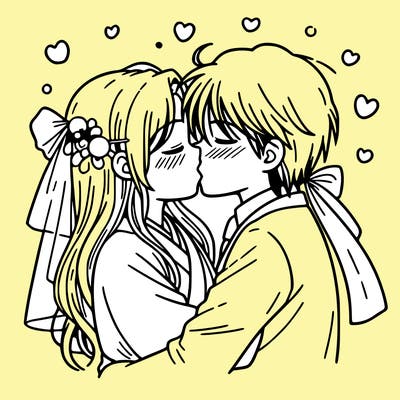 kissing