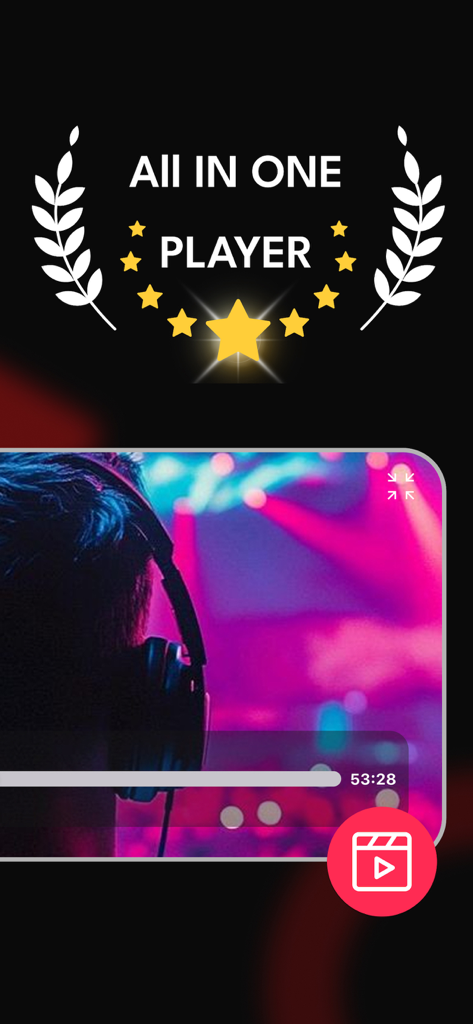 Player EQ - Music, Videos - All-in-one music and video player app interface with audio controls