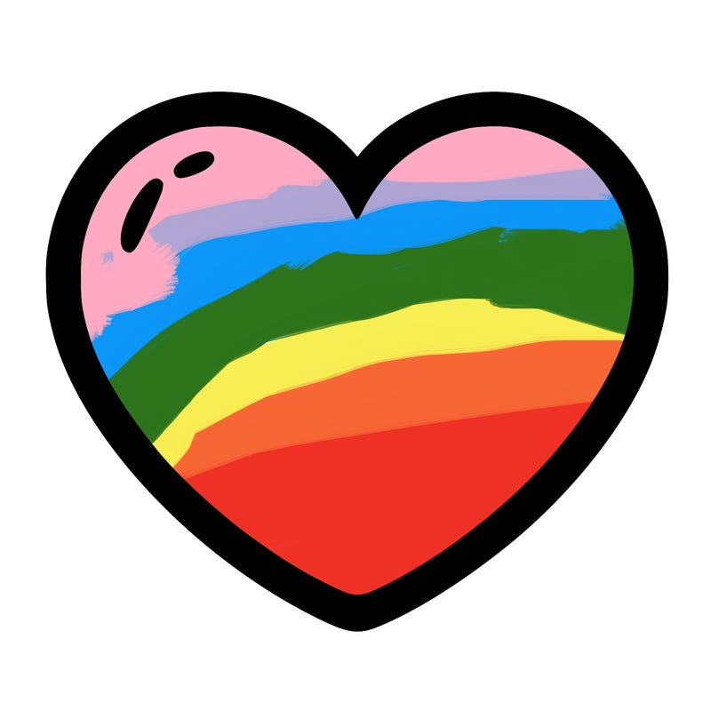 a blank heart