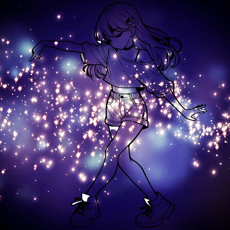 realistic girl danceing