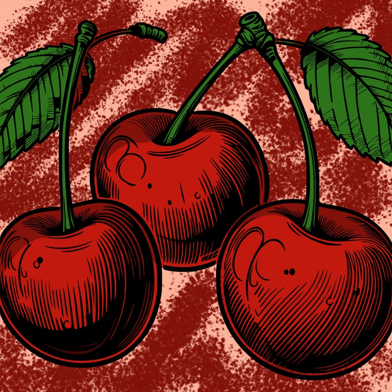 realistic cherries
