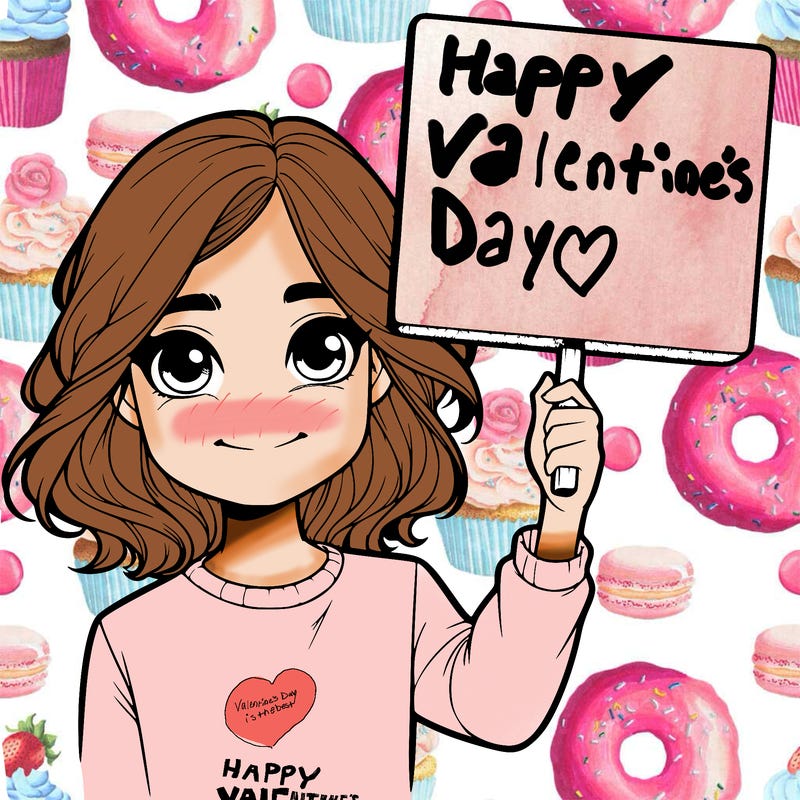 realistic girl holding up a sign